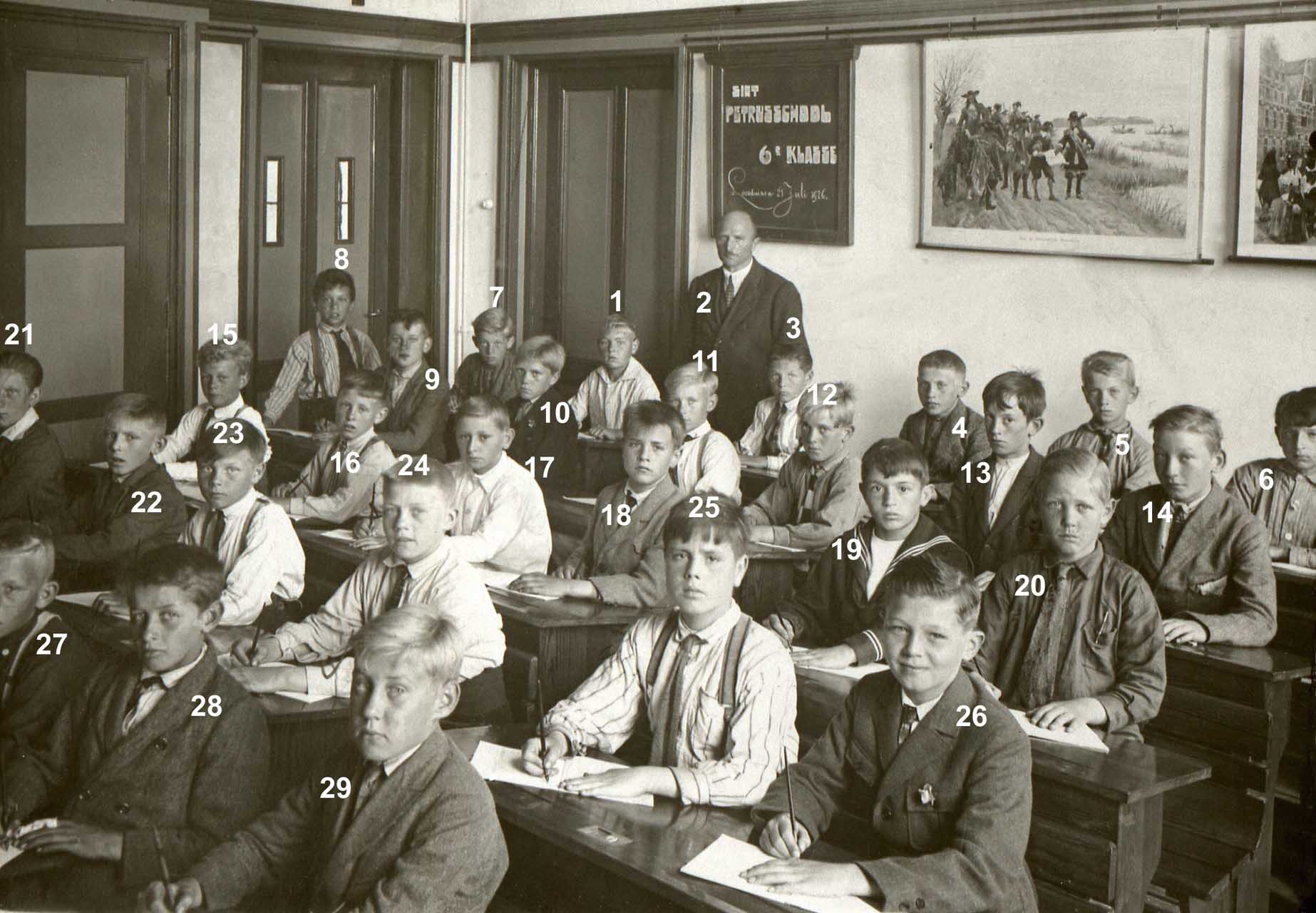 6e klas van de R.K. Sint Petrusschool