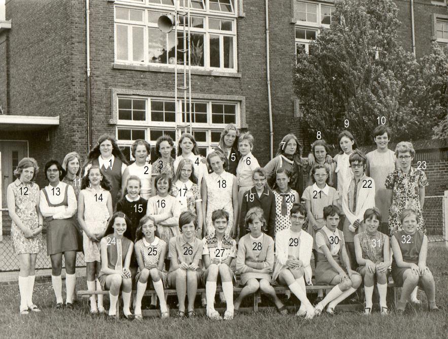 6e klas van de katholieke meisjesschool