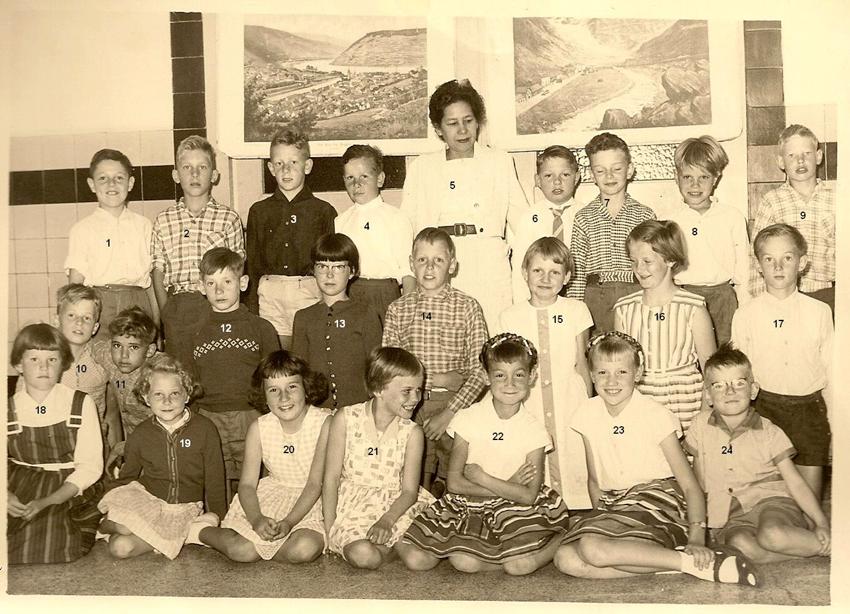 klas 3 van de Openbare Lagere School Julianastraat 42 in 1960